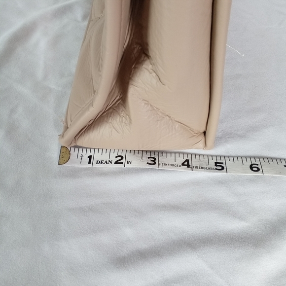 Montana West NWT Tan Faux Leather Quilted Tote Satchel Crossbody Bag $59.99 New - Picture 5 of 11